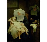 ARToPHIIU Imagen de Lienzo Impresión de Imagen Clásicas Poster las Hermanas de la Misericordia de Henriette Browne para Decoraciones del Hogar 60x90cm