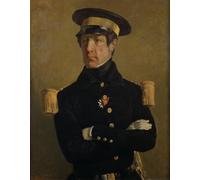 ARToPHIIU Imagen de Lienzo Impresión de Imagen Clásicas Poster Pierre Claude Aimable Gachot Teniente naval por Jean Francois Millits para Decoraciones del Hogar 60x90cm
