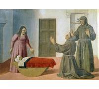 ARToPHIIU Imagen de Lienzo Impresión de Imagen Clásicas Poster Retablo con Escenas de la Vida de Santa de Piero Della Francesca para Decoraciones del Hogar 60x90cm