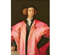 ARToPHIIU Imagen de Lienzo Impresión de Imagen Clásicas Poster Retrato de un hombrede Jacopo Pontormo para Decoraciones del Hogar 60x90cm