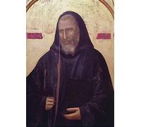 ARToPHIIU Imagen de Lienzo Impresión de Imagen Clásicas Poster San Benito Extremo derecho del retablo Badia de Giotto Di Bondone para Decoraciones del Hogar 60x90cm