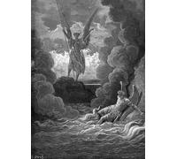 ARToPHIIU Imagen de Lienzo Impresión de Imagen Clásicas Poster Satanás y Belcebú de Gustave Dore para Decoraciones del Hogar 60x90cm