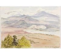 ARToPHIIU Imagen de Lienzo Impresión de Imagen Clásicas Poster Vista Desde el Cerro Del Calvario Patzcuaxo por Adela Breton para Decoraciones del Hogar 60x90cm