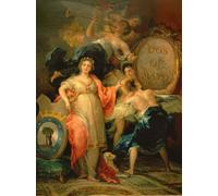 ARToPHIIU Pared Arte Cuadro Artistica Imagen Lienzo Famosa Pintura Reproducción Alegoría de la Ciudad de Madrid de Francisco De Goya para Decoración de Paredes 60x90cm