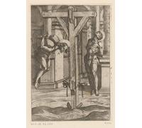 ARToPHIIU Pared Arte Cuadro Artistica Imagen Lienzo Famosa Pintura Reproducción Colgado en la cruz de Antonio Tempesta para Decoración de Paredes 60x90cm