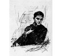 ARToPHIIU Pared Arte Cuadro Artistica Imagen Lienzo Famosa Pintura Reproducción Dmitri Filosofov por Valentin Aleksandrovich Serov para Decoración de Paredes 60x90cm