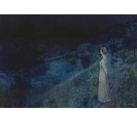 ARToPHIIU Pared Arte Cuadro Artistica Imagen Lienzo Famosa Pintura Reproducción el silencio de Harald Oscar Sohlberg para Decoración de Paredes 60x90cm