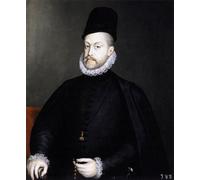 ARToPHIIU Pared Arte Cuadro Artistica Imagen Lienzo Famosa Pintura Reproducción Felipe II con un rosario de Sanchez Coello para Decoración de Paredes 60x90cm