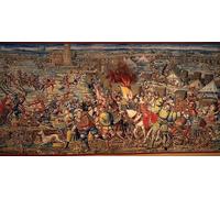 ARToPHIIU Pared Arte Cuadro Artistica Imagen Lienzo Famosa Pintura Reproducción la Batalla de Pavía de Bernard Van Orley para Decoración de Paredes 60x90cm