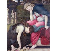 ARToPHIIU Pared Arte Cuadro Artistica Imagen Lienzo Famosa Pintura Reproducción Paciencia en un monumento sonriendo ante el dolor por John Roddam Spencer Stanhope para Decoración de Paredes 60x90cm