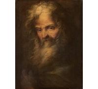 ARToPHIIU Pared Arte Cuadro Artistica Imagen Lienzo Famosa Pintura Reproducción Profeta barbudo de Salvator Rosa para Decoración de Paredes 60x90cm