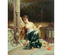 ARToPHIIU Pared Arte Cuadro Artistica Imagen Lienzo Famosa Pintura Reproducción Sueños de Edouard Frederic Wilhelm Richter para Decoración de Paredes 60x90cm