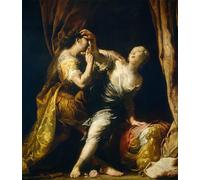 ARToPHIIU Pared Arte Cuadro Artistica Imagen Lienzo Famosa Pintura Reproducción Tarquino y Lucrecia de Giuseppe Maria Crespi para Decoración de Paredes 60x90cm