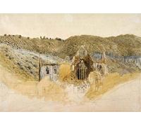 ARToPHIIU Pinturas al óleo Clásicas Impresiones de Lienzo Decorativo Cuadro Abadía de Tintern por el famoso pintor para la Decoración del Hogar del Dormitorio 60x90cm