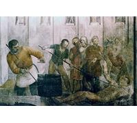 ARToPHIIU Pinturas al óleo Clásicas Impresiones de Lienzo Decorativo Cuadro Martirio de San Lorenzo de Fra Angelico para la Decoración del Hogar del Dormitorio 60x90cm