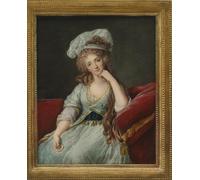 ARToPHIIU Pinturas al óleo Clásicas Impresiones de Lienzo Decorativo Cuadro Retrato de Louise Marie Adelaide De Bourbon Ponthievre para la Decoración del Hogar del Dormitorio 60x90cm