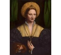 ARToPHIIU Pinturas al óleo Clásicas Impresiones de Lienzo Decorativo Cuadro Retrato de una dama de Bernardino Luini para la Decoración del Hogar del Dormitorio 60x90cm