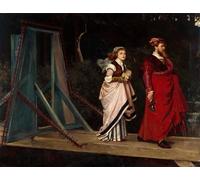 ARToPHIIU Pinturas Famosas Pinturas Murales Cuadro Moderno Lienzo ¿Adónde? Felipe Hermógenes Calderón para la Decoración de la Sala de Estar 60x90cm