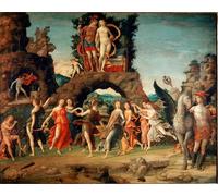 ARToPHIIU Pinturas Famosas Pinturas Murales Cuadro Moderno Lienzo el Parnaso y el oro sobre lienzo de Andrea Mantegna para la Decoración de la Sala de Estar 60x90cm