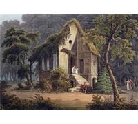 ARToPHIIU Pinturas Famosas Pinturas Murales Cuadro Moderno Lienzo El tocador de la reina en el Petit Trianon de John Claude Nattes para la Decoración de la Sala de Estar 60x90cm