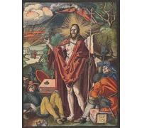 ARToPHIIU Pinturas Famosas Pinturas Murales Cuadro Moderno Lienzo Resurrección del pequeño grabado en madera Pasión de Albrecht Dürer para la Decoración de la Sala de Estar 60x90cm