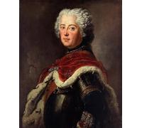 ARToPHIIU Pinturas Famosas Pinturas Murales Cuadro Moderno Lienzo Retrato de Federico II de Prusia como corona de Antoine Pesne para la Decoración de la Sala de Estar 60x90cm