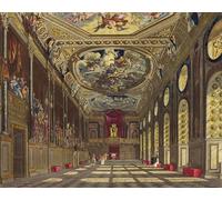 ARToPHIIU Pinturas Famosas Pinturas Murales Cuadro Moderno Lienzo Salón de San Jorge Castillo de Windsor por Charles Wild para la Decoración de la Sala de Estar 60x90cm