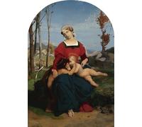 ARToPHIIU Pinturas Famosas Pinturas Murales Cuadro Moderno Lienzo Vierge À L'enfant Et Saint Jean por un artista famoso para la Decoración de la Sala de Estar 60x90cm