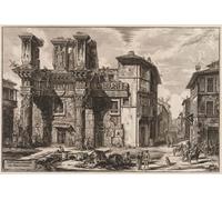 ARToPHIIU Pinturas Famosas Pinturas Murales Cuadro Moderno Lienzo Vistas del Foro de Nerva de Battista Piranesi para la Decoración de la Sala de Estar 60x90cm