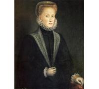 ARToPHIIU Pinturas Murales Cuadro Moderno Lienzo Ana de Austria Reina consorte de Felipe II de España y Portugal por Sofonisba Anguissola para la Decoración de la Sala de Estar 60x90cm