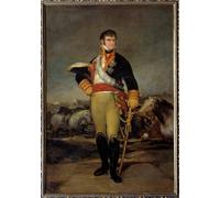 ARToPHIIU Póster de Lienzo Impresión en Lienzo Retrato del rey Fernando VII en traje militar en un campo Pintura de Francisco de Goya para la Decoración del Hogar de la Oficina 60x90cm