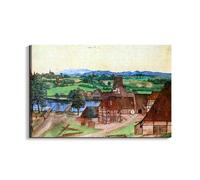 Artopweb EarthArt Materic 53 × 80 cm cuadro material 3D efecto pincelada ligero listo para colgar Eco-Friendly - Nuremberg, wire-pullers at the mill Pegnitz de Albrecht Dürer