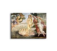 Artopweb EarthArt Total Gloss 58 x 78 cm - Cuadro brillante con espejo ligero listo para colgar, decoración del hogar, arte italiano Eco-Friendly - Birth of Venus de Botticelli Sandro