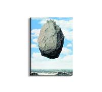 Artopweb EarthArt Total Gloss - Cuadro brillante de espejo ligero listo para colgar, decoración del hogar, arte italiano ecológico, 78 × 58 cm, Homage to René - Les Chateaux Des Pyrenees