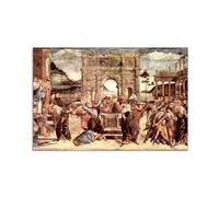 Artopweb MetalArt Materic 53 x 80 cm cuadro material 3D efecto pincelada robusto listo para colgar Eco-Friendly - Sistine Chapel - punishing the Levites detail di Botticelli Sandro