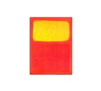 Artopweb MetalArt Materic - Cuadro de material 3D con efecto pincelado, resistente, listo para colgar, decoración del hogar, arte de diseño italiano, ecológico, Homage to Mark, naranja y amarillo