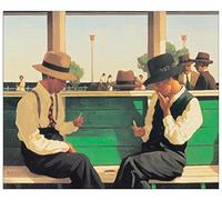 Artopweb Panel Decorativo con Diseño Vettriano The Duellist, Madera, Multicolor, 36x3x30 cm