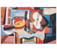 Artopweb Picasso-Mandolina y Guitarra, 1924 Panel Decorativo, Madera de ingeniería, Multicolor, 90x60 Cm