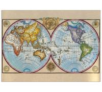 Artopweb TW14456 Mappamondo Panel Decorativo, Multicolor, 100x72 Cm