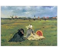 Artopweb TW16612 Manet - Les Hirondelles Panel Decorativo, Multicolor, 100x72 Cm