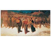 Artopweb TW19855 Pellizza Da Volpedo - Fiumana Panel Decorativo, Multicolor, 130x67 Cm