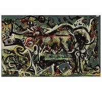 Artopweb TW21739 Pollock - The She Wolf Panel Decorativo, Multicolor, 80x49 Cm