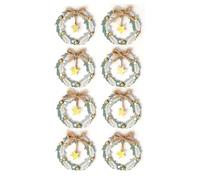 Artoz 6 pegatinas 3D de Navidad con estrella, multicolor, 3 x 3 cm, autoadhesivas, art deco, hechas a mano, paquete de 6