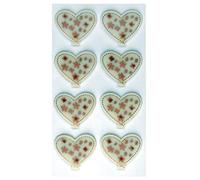 Artoz - Corazón de confeti en 3D, color blanco