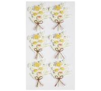 Artoz Lote de 6 pegatinas 3D con lazo de flores hechas a mano