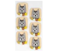 Artoz Pegatinas 3D con diseño de gato hecho a mano, diseño suizo para manualidades, regalos, tarjetas y decoraciones