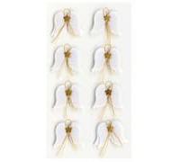 Artoz Pegatinas 3D de alas de ángel, hechas a mano, diseño suizo, decoración para regalos y proyectos de manualidades, 8 unidades (pegatinas)