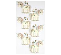 Artoz Pegatinas 3D de unicornio hechas a mano con diseño suizo para manualidades, regalos, tarjetas y decoraciones