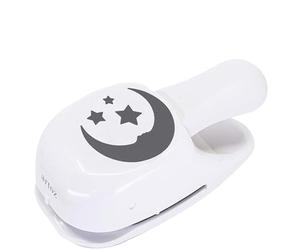 ARTOZ Perforador de papel - Perforador de tarjetas - "Perforador M Luna y estrellas" - 50 mm - Perforador para manualidades con tarjetas para invitaciones, cumpleaños, Navidad, tarjetas de