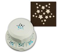 ARTOZ perforador volador - Estrella con muchas estrellas pequeñas - Perforador de posición libre para manualidades con tarjetas - Invitaciones de Navidad, Adviento, tarjetas de felicitación